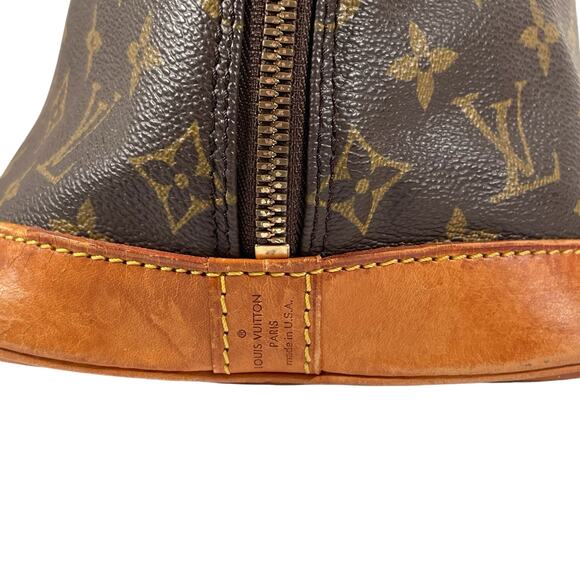 Louis Vuitton Alma PM Vintage Monogram Brown Canvas Handbag - Picture 5 of 14
